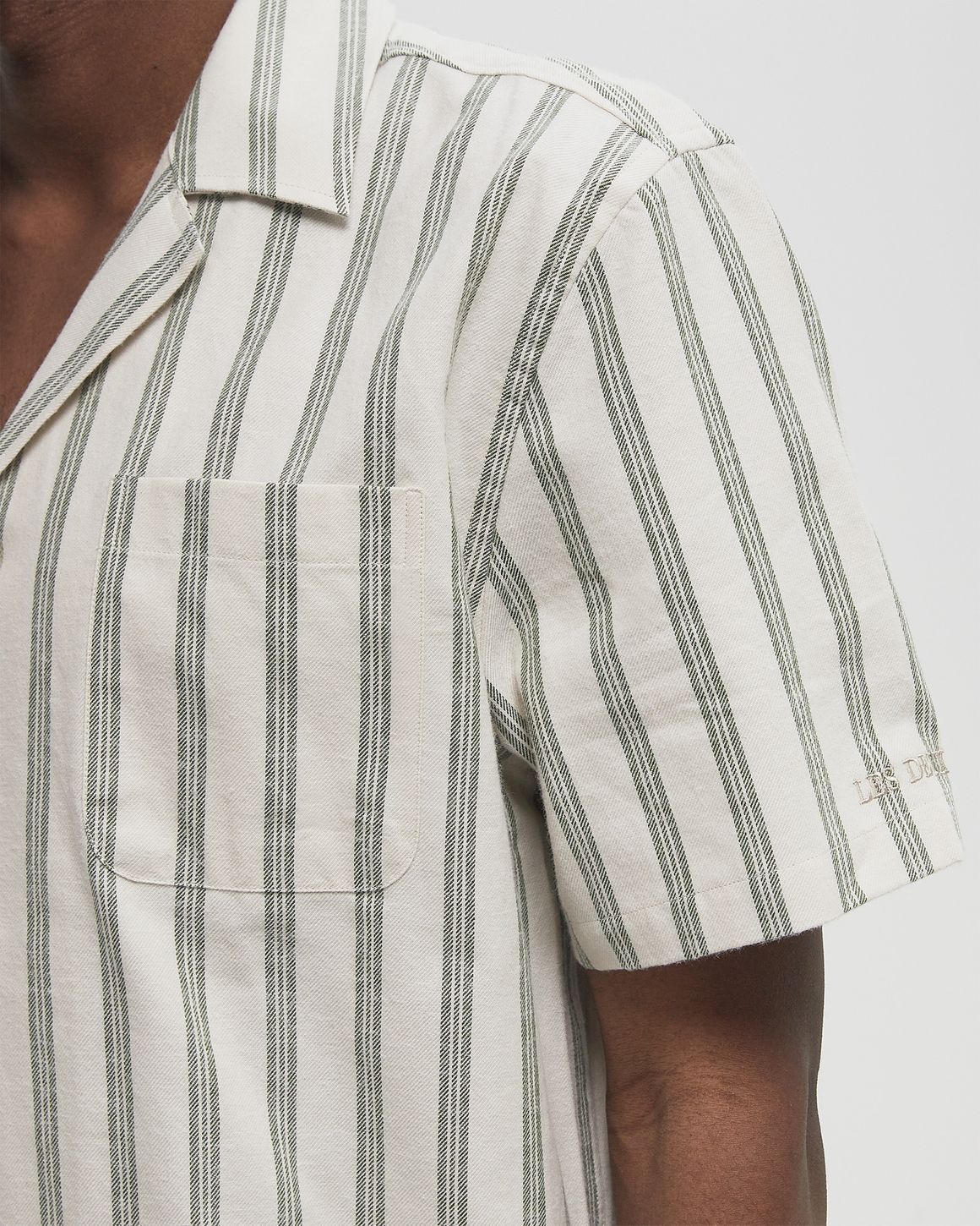 Les Deux Lawson Stripe SS Shirt Beige | BSTN Store