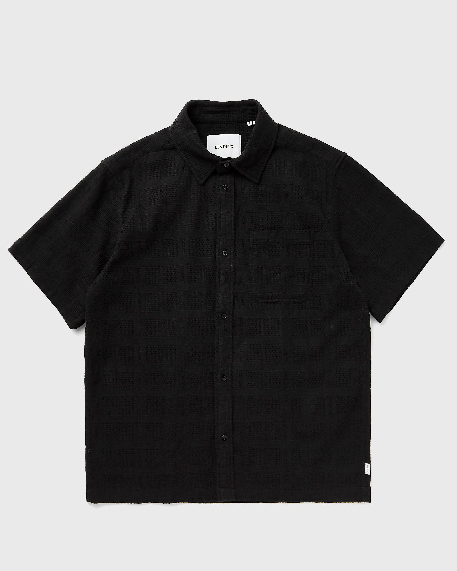 Les Deux - charlie ss shirt men shortsleeves black in größe:l