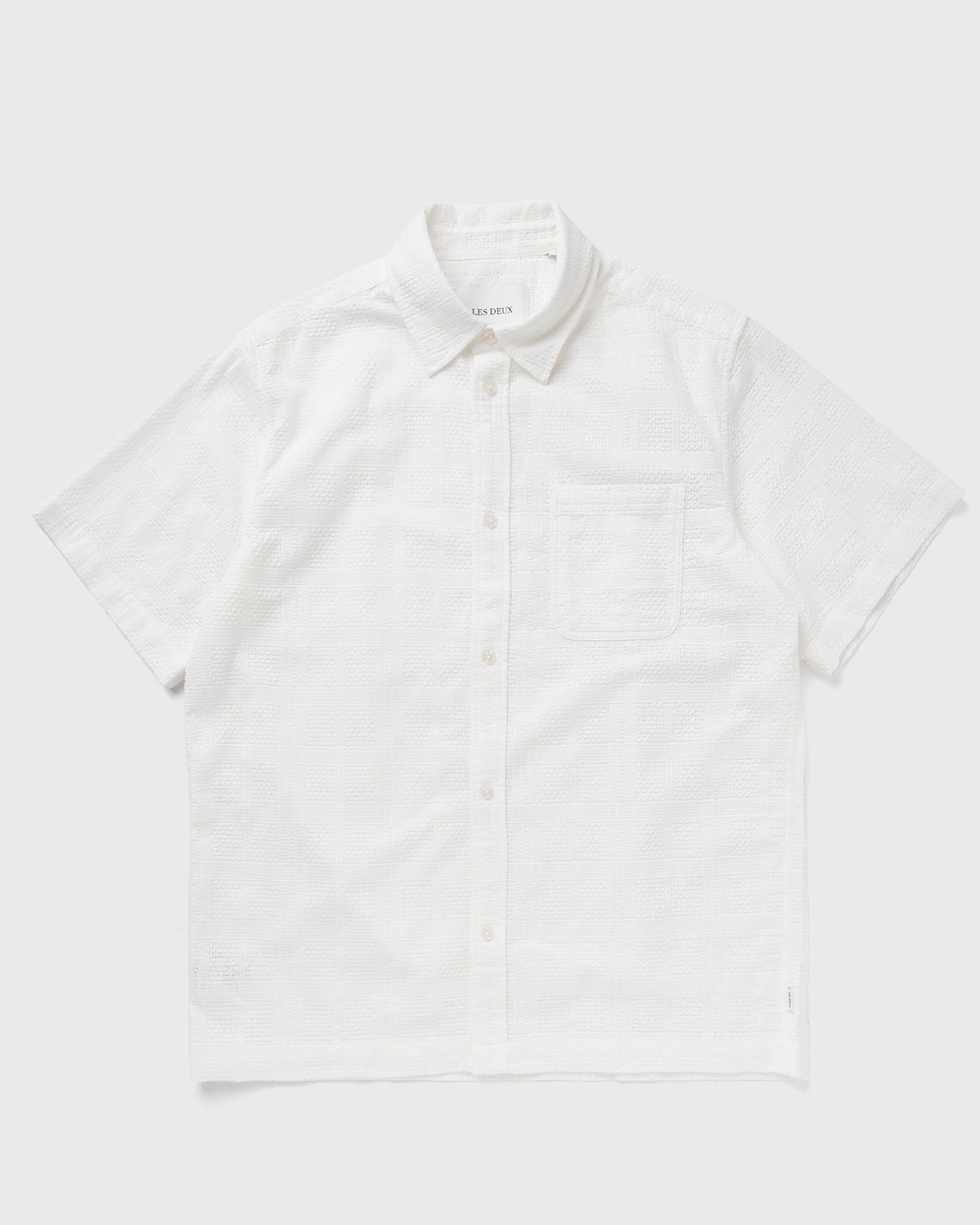 Les Deux - charlie ss shirt men shortsleeves white in größe:l