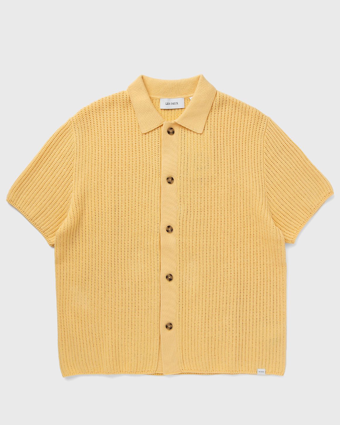 Les Deux Gustavo Knit Shirt Yellow | BSTN Store