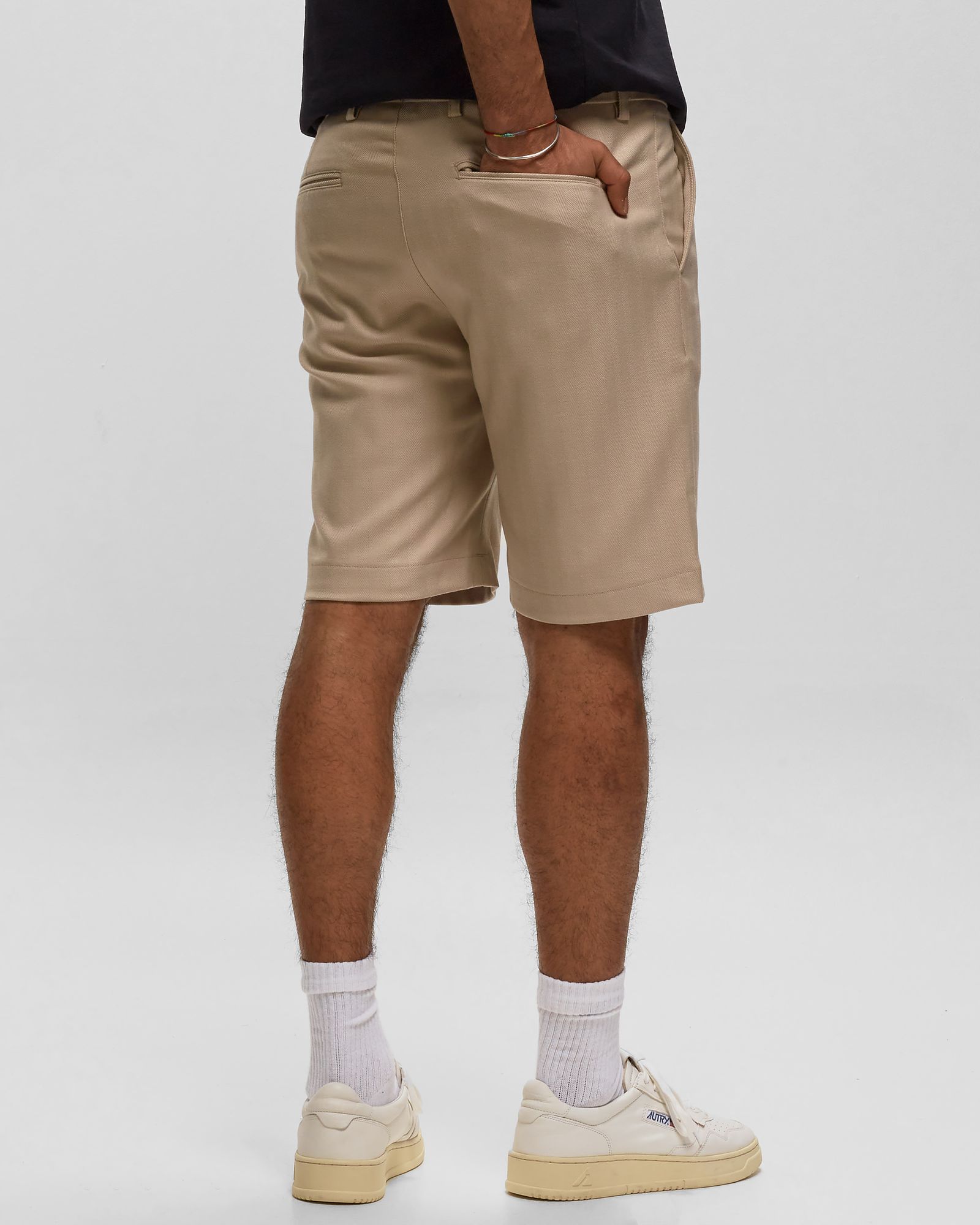 Como Reg Herringbone Shorts