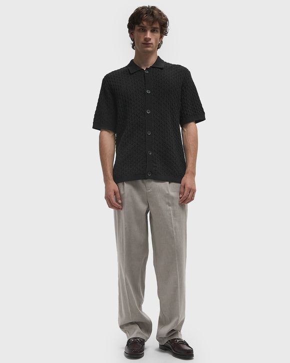 Thumbnail - Reece Pleated Slub Suit Pants