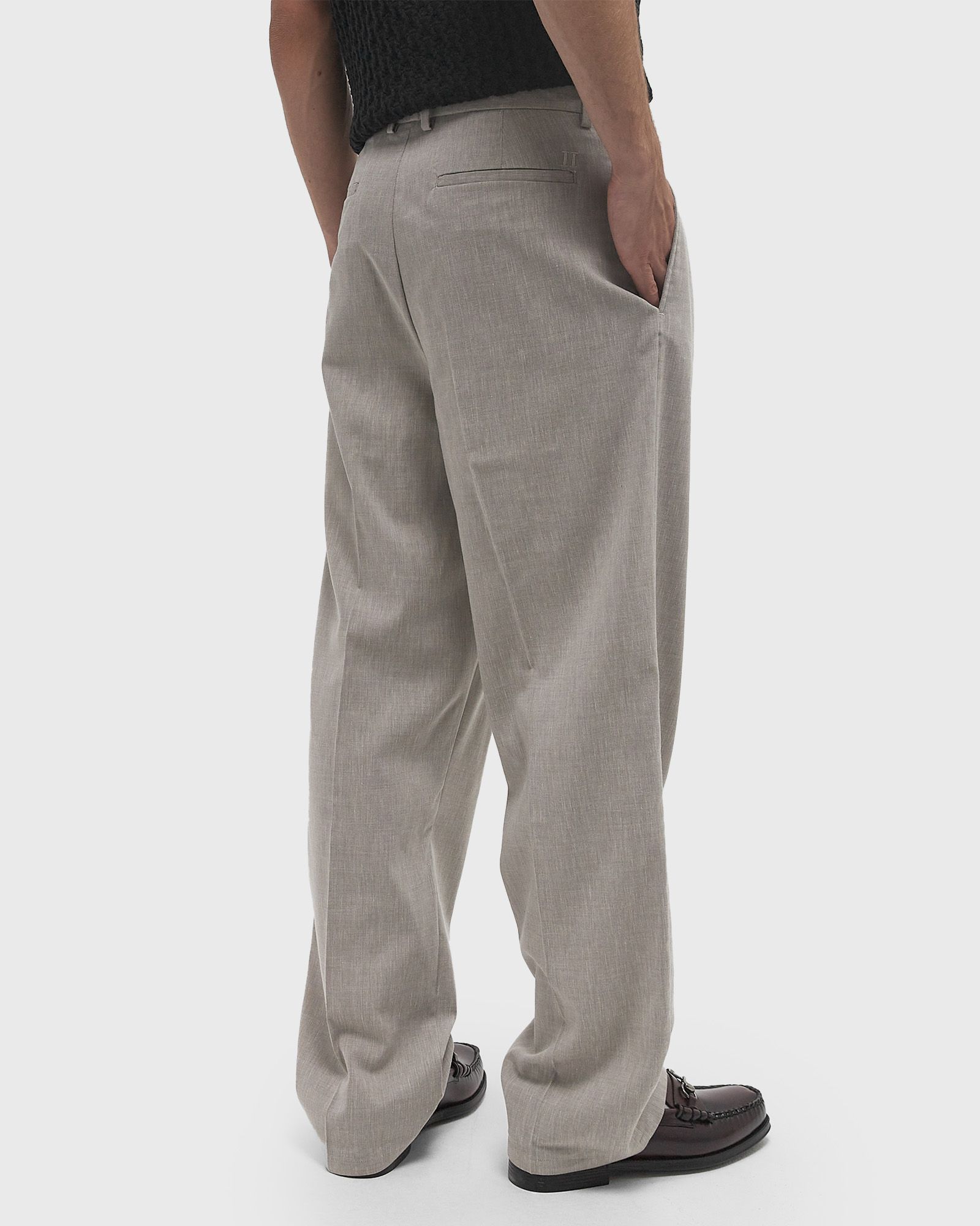 Reece Pleated Slub Suit Pants