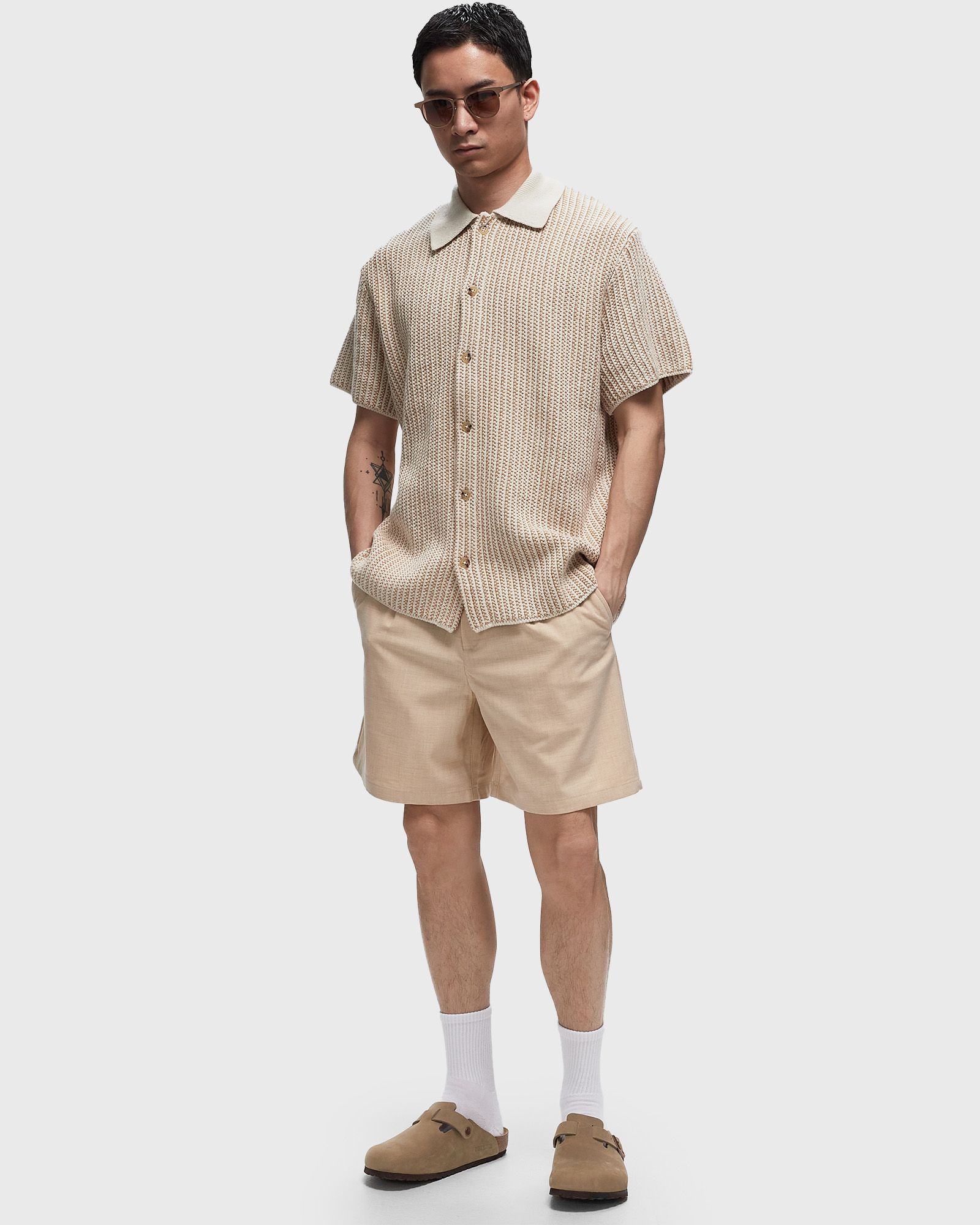 Peter Pleated Twill Shorts