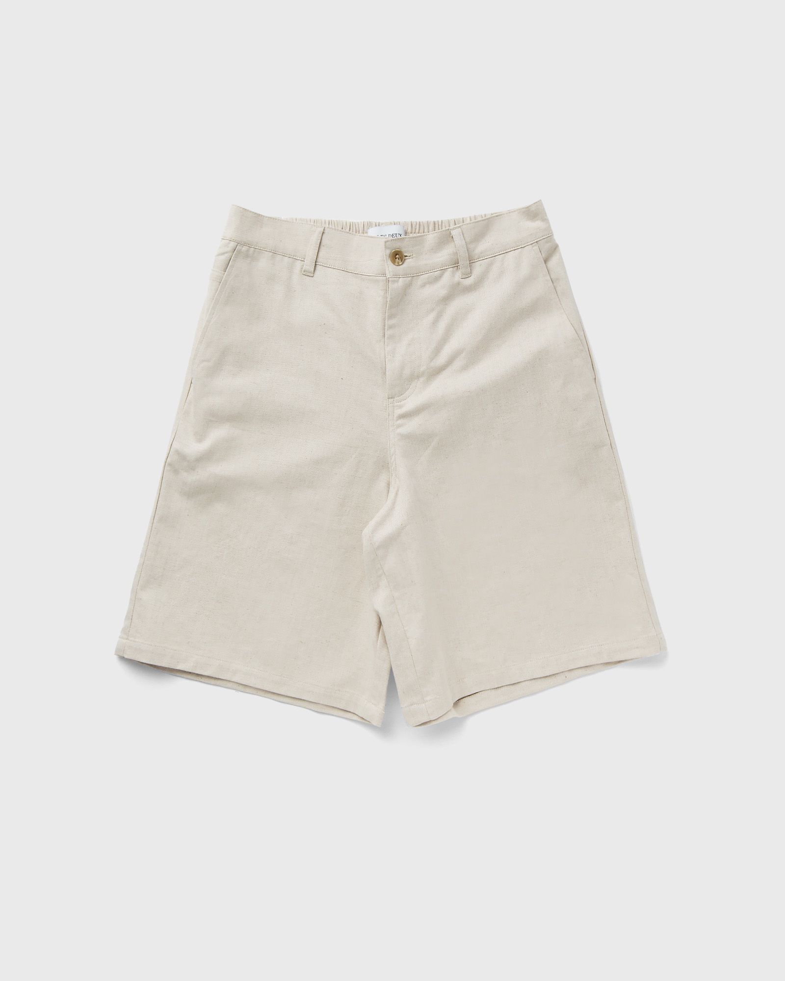 Les Deux - johnny casual slub twill shorts men casual shorts beige in größe:xxl