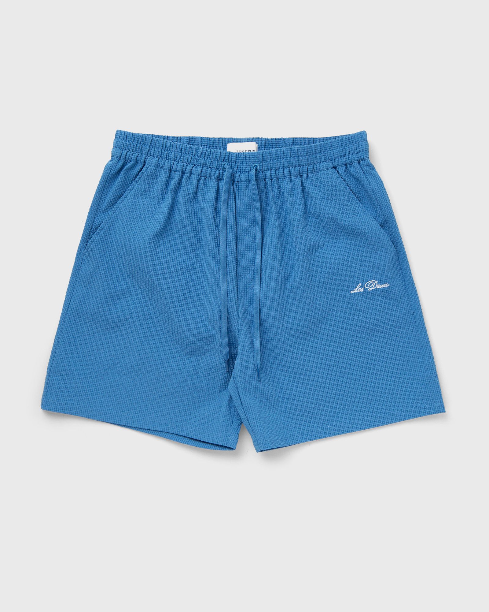 Les Deux - stan seersucker swim shorts 2.0 men swimwear blue in größe:l