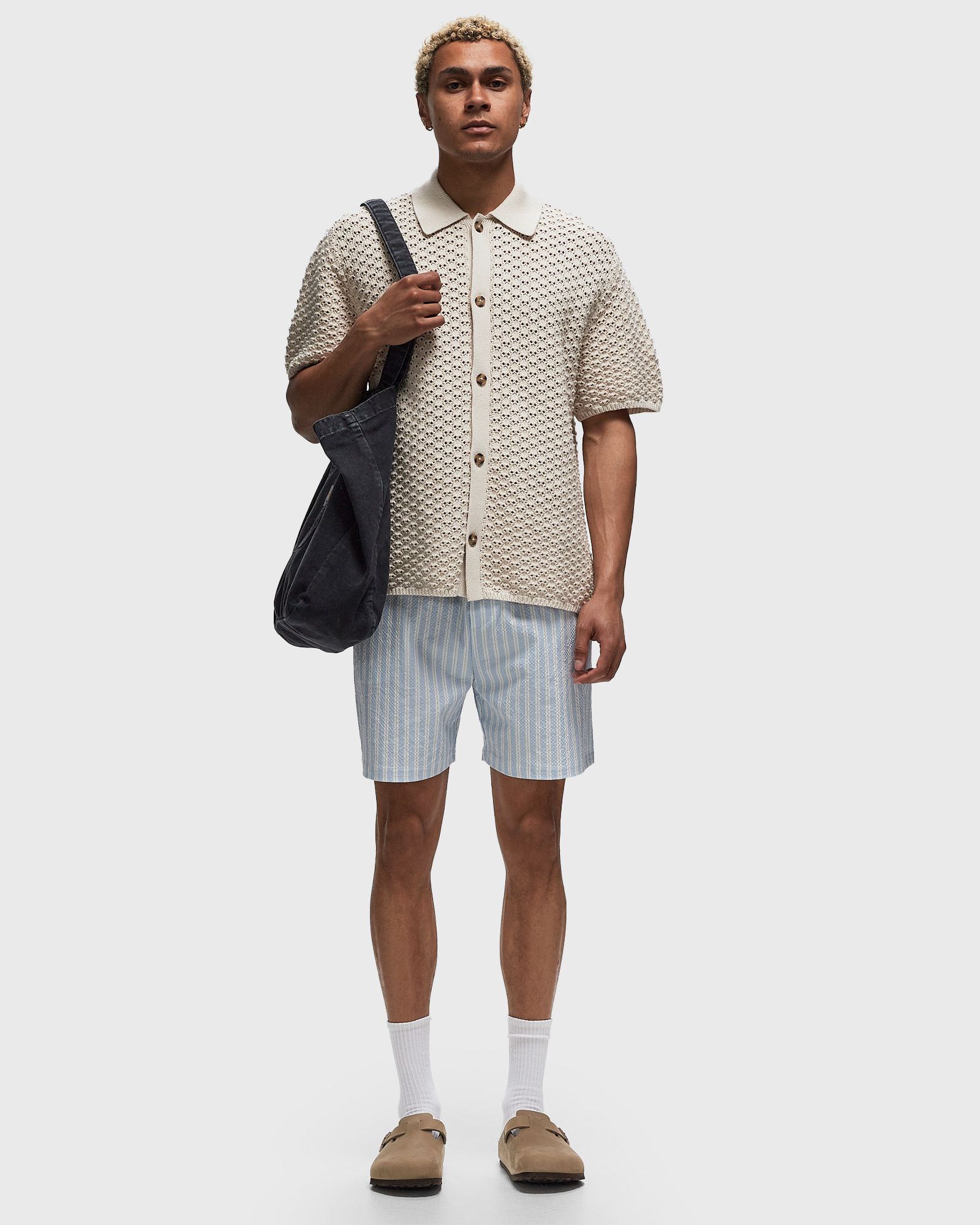 Stan Stripe Seersucker Swim Shorts