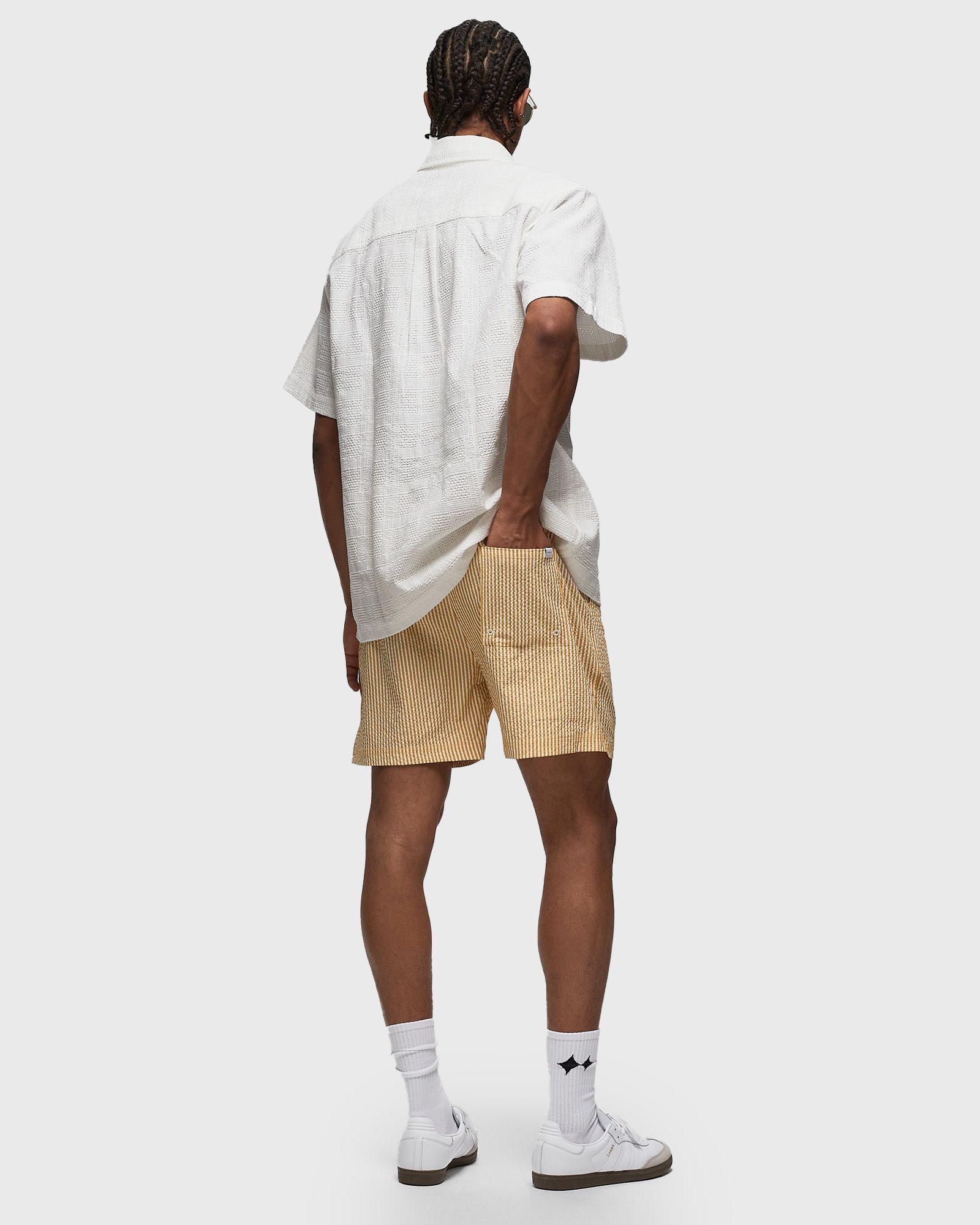 Stan Stripe Seersucker Swim Shorts