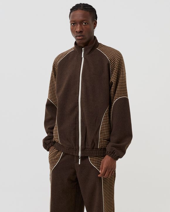 Les Deux Kane Wool Track Jacket Brown BSTN Store