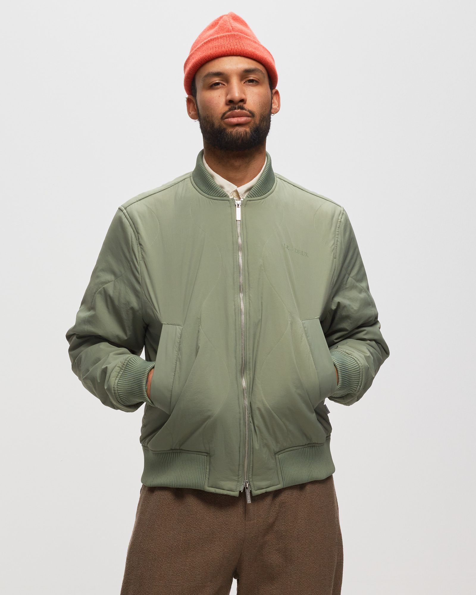 Norman Quilted Bomber Jacket