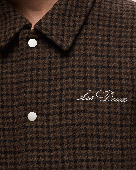 Les Deux Varsity Houndstooth Wool Jacket