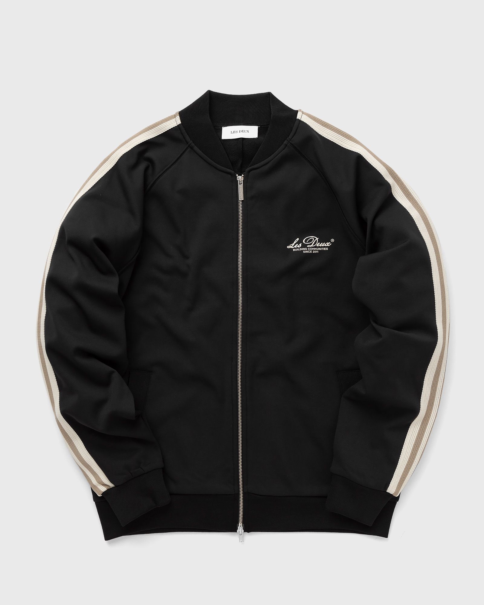 Les Deux - sterling track jacket men track jackets black|beige in größe:xl