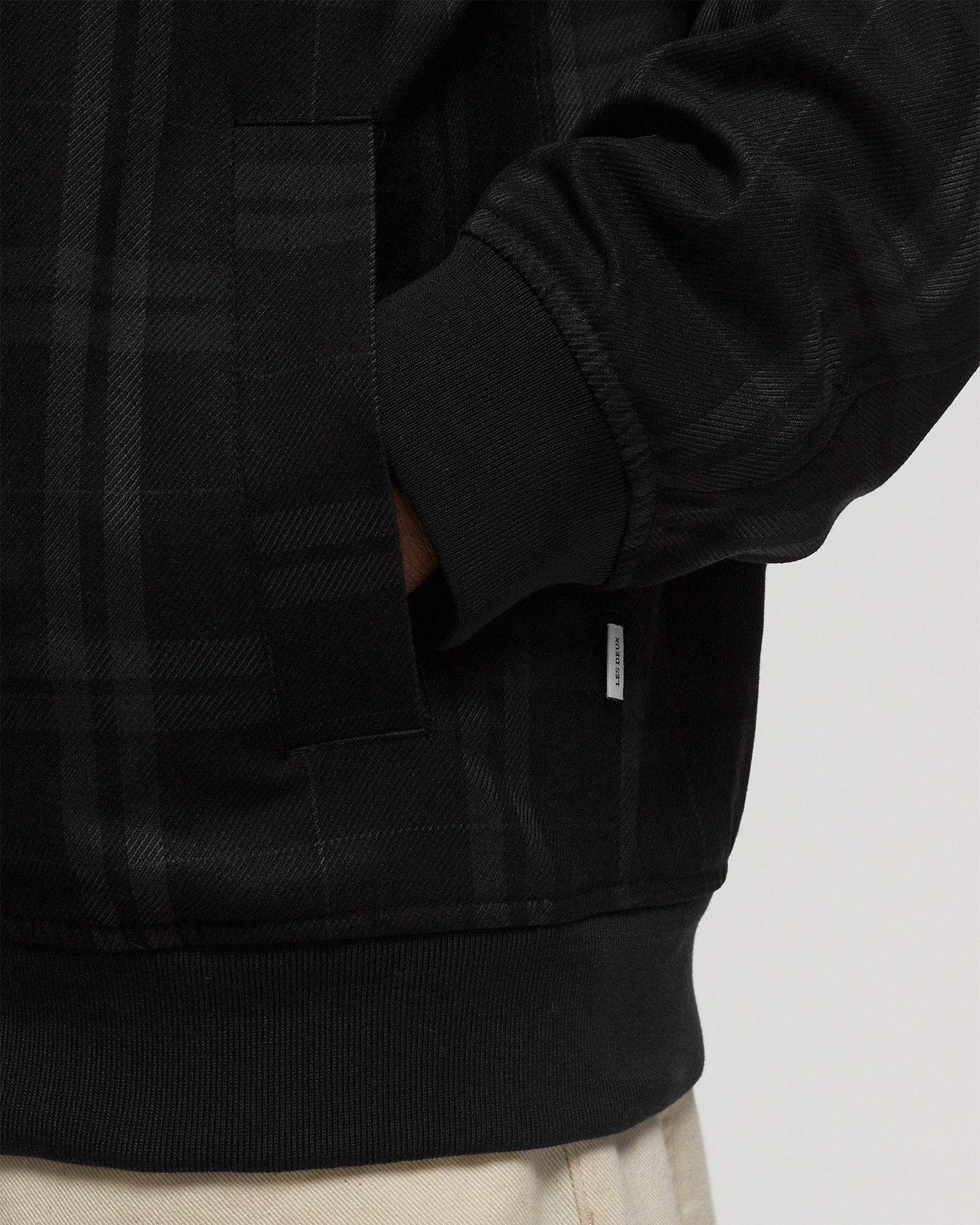 Como Check Harrington Wool Mélange Jacket