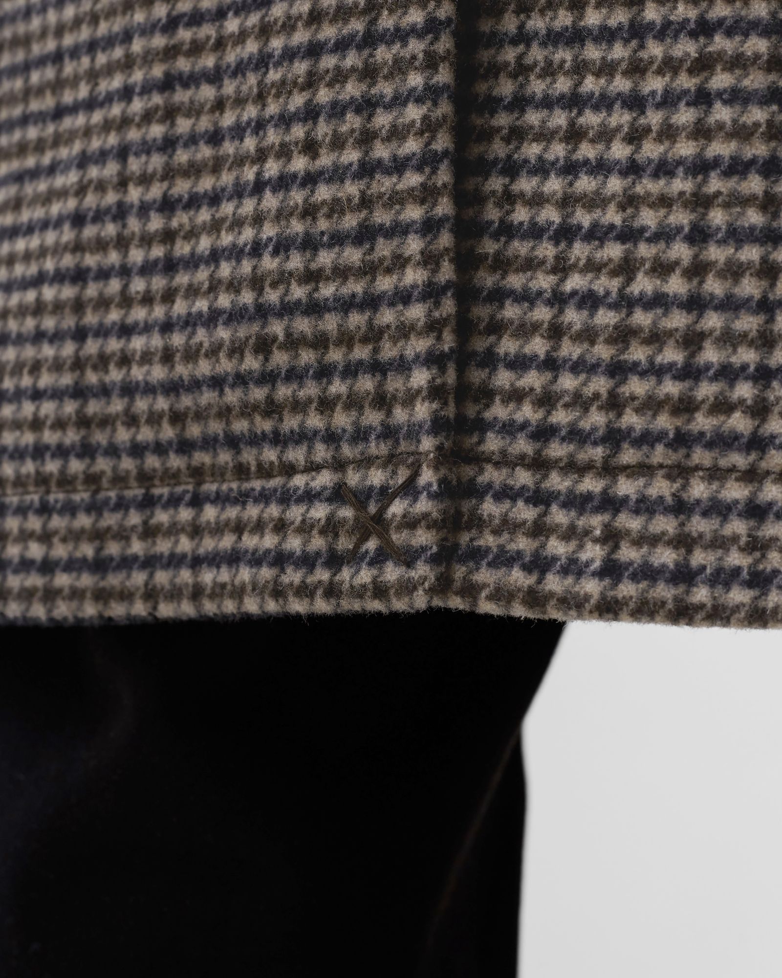 Michael Houndstooth Wool Coat