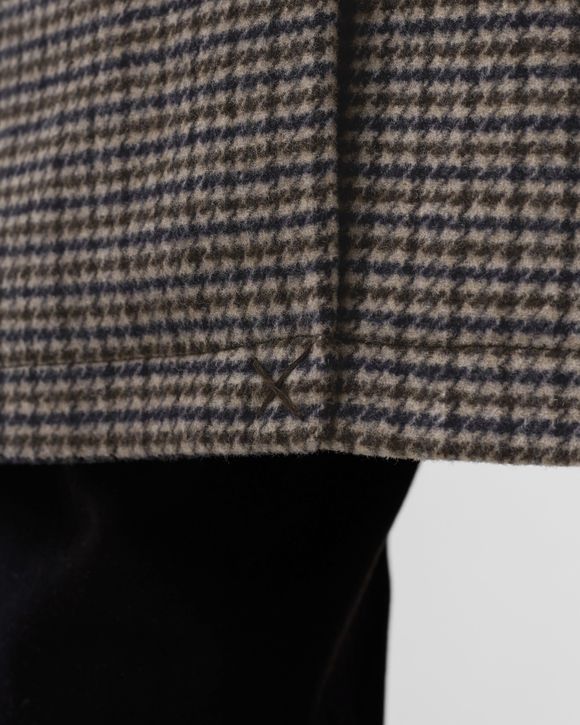 Michael Houndstooth Wool Coat