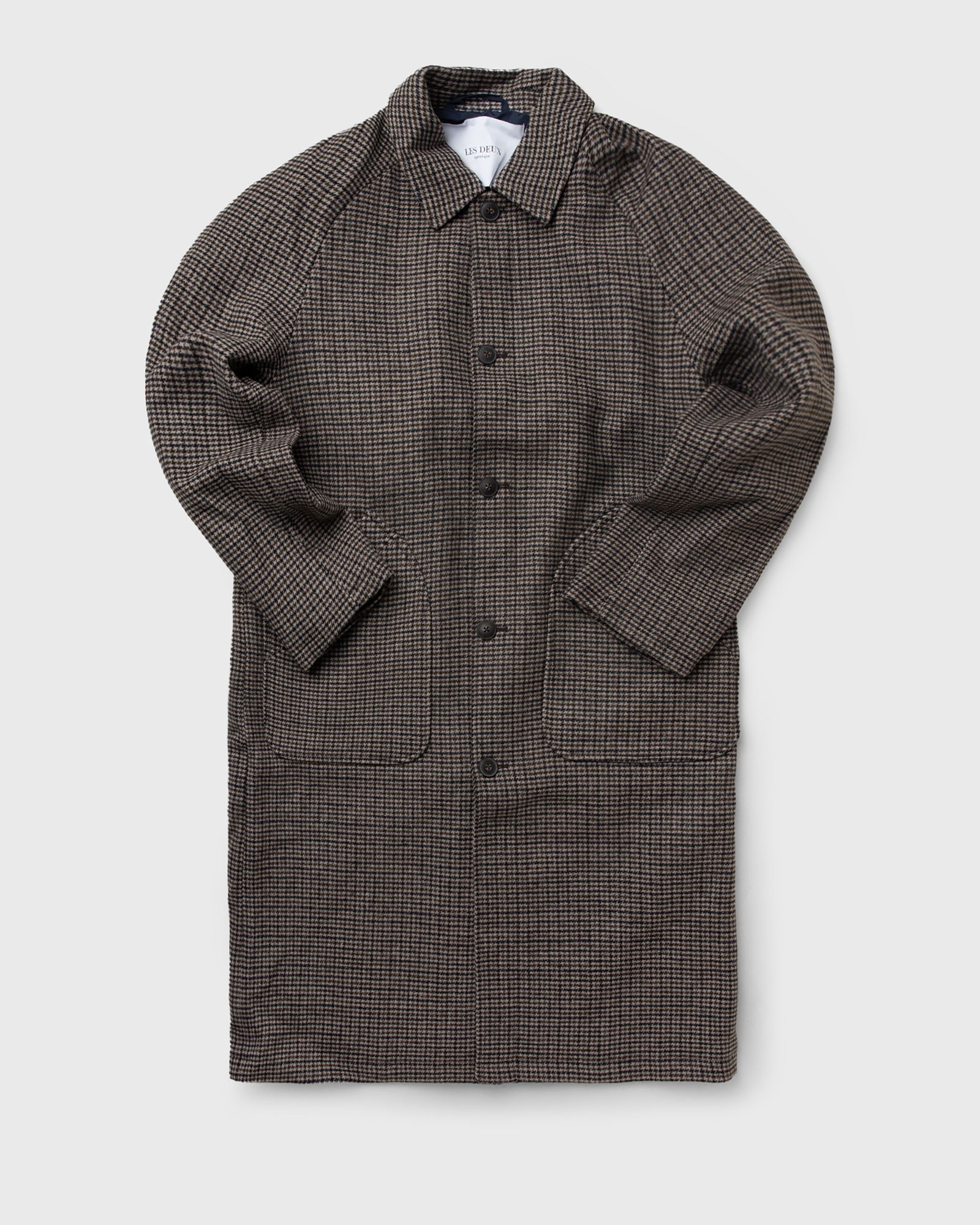 Michael Houndstooth Wool Coat