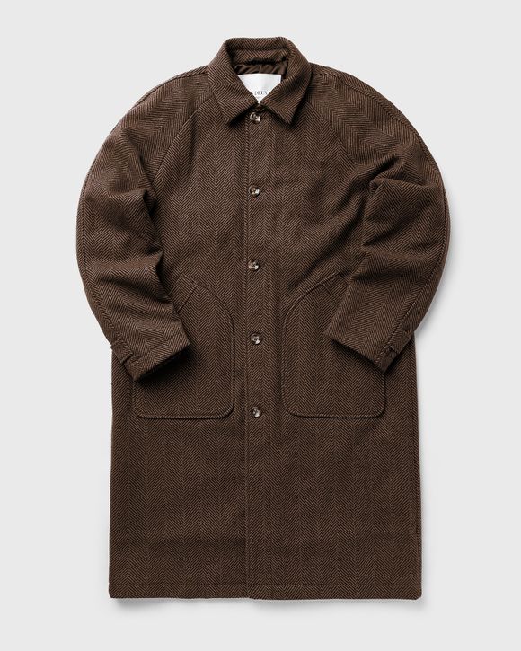Michael Herringbone Wool Coat
