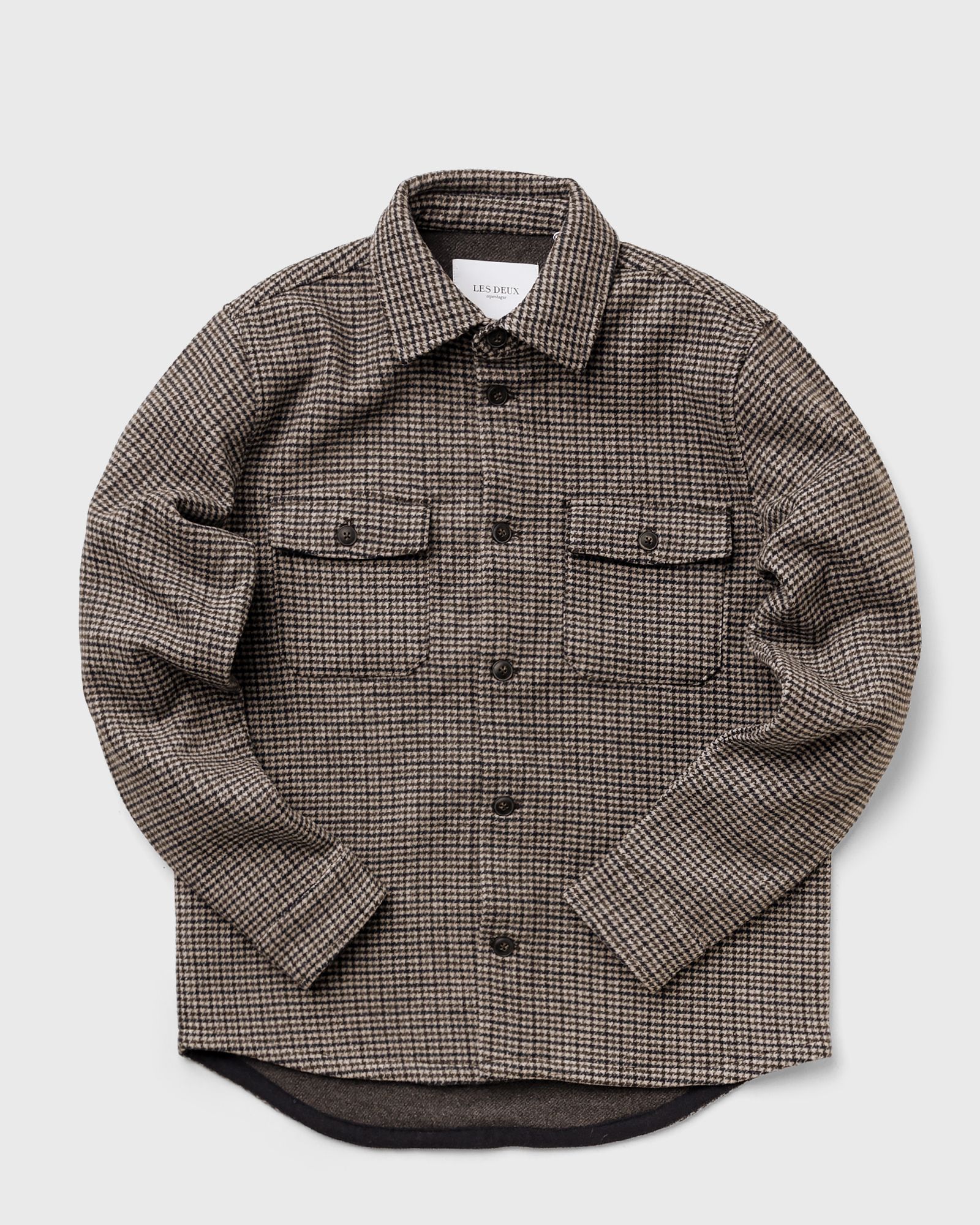 Lennon Houndstooth Wool Hybrid Shirt