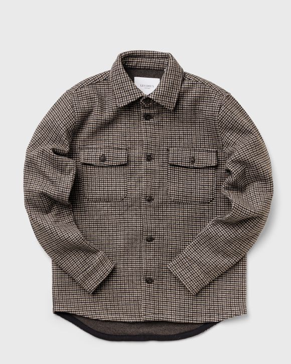 Lennon Houndstooth Wool Hybrid Shirt