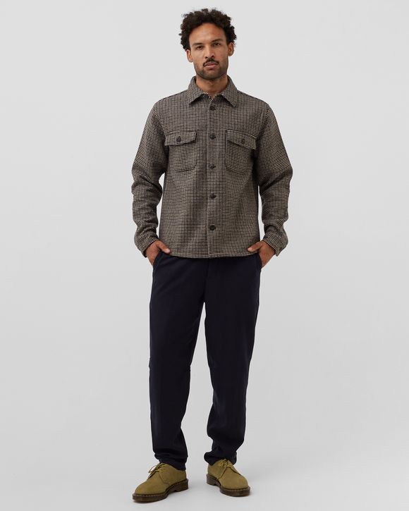 Lennon Houndstooth Wool Hybrid Shirt