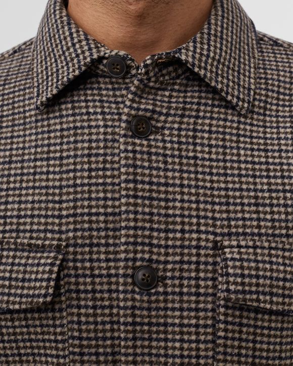 Lennon Houndstooth Wool Hybrid Shirt