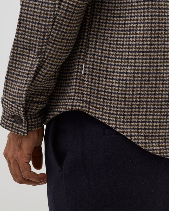 Lennon Houndstooth Wool Hybrid Shirt