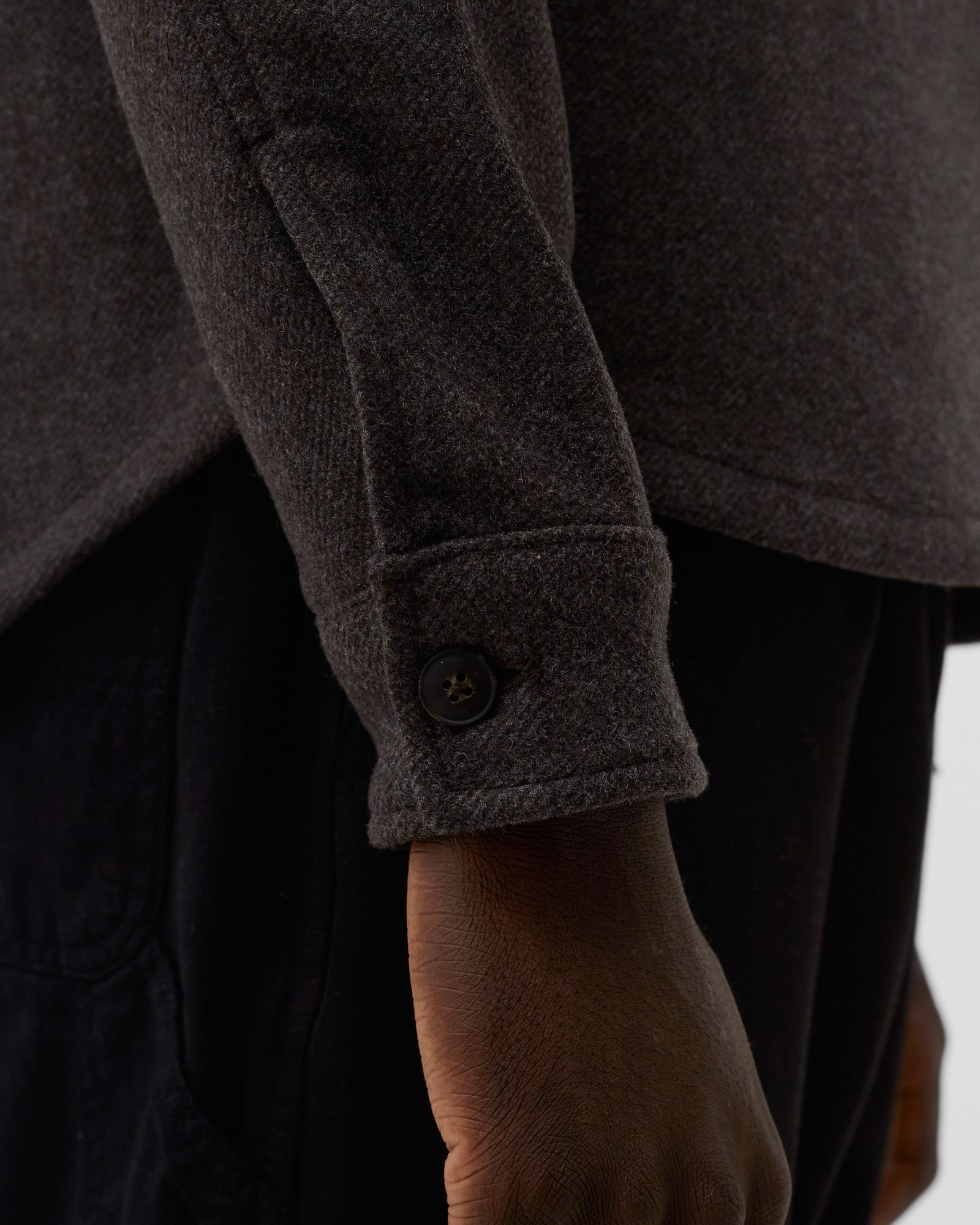 Lennon Houndstooth Wool Hybrid Shirt