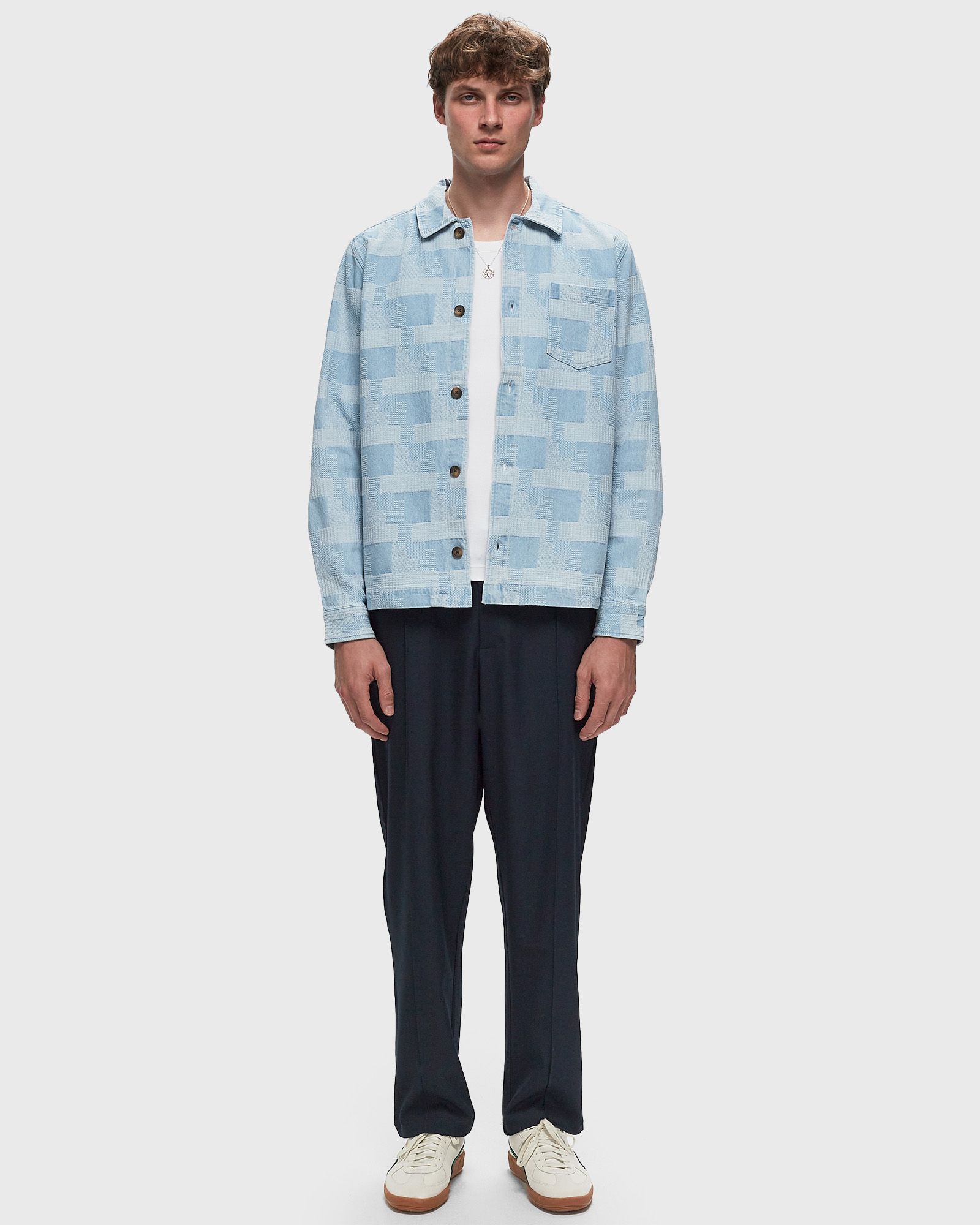 Layton Denim Jacquard Overshirt