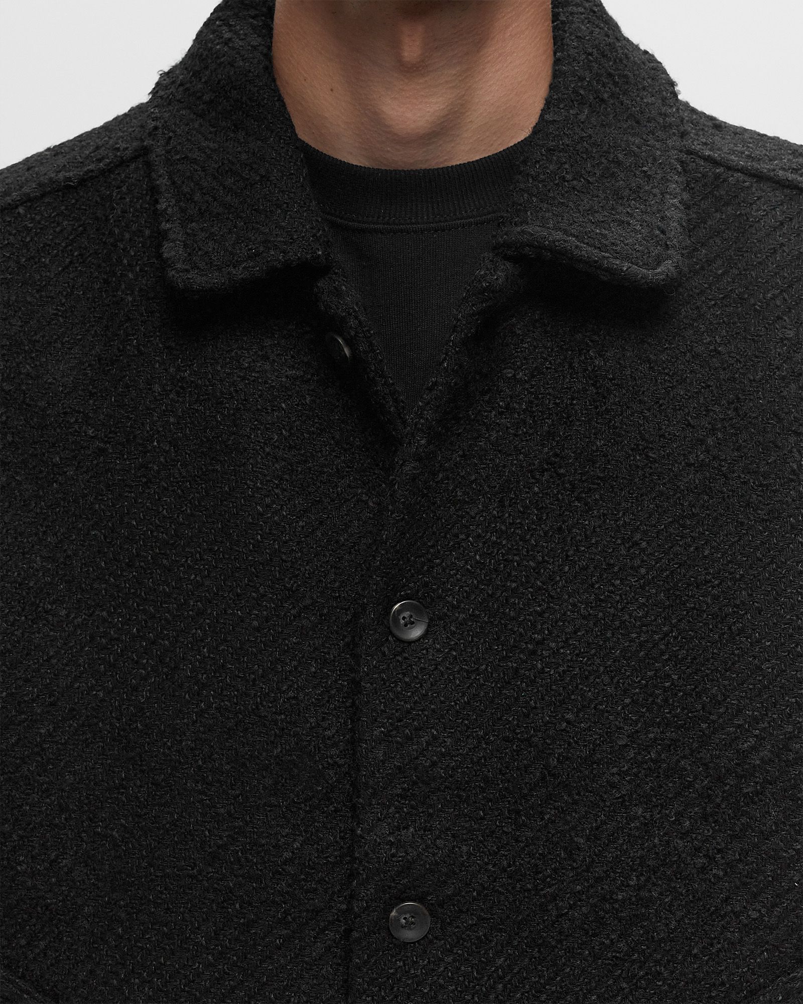 Jaiden Bouclé Check Overshirt