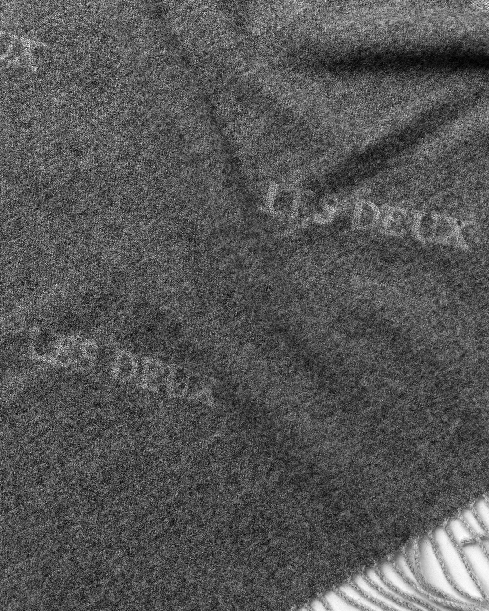 Les Deux Intarsia Wool Scarf