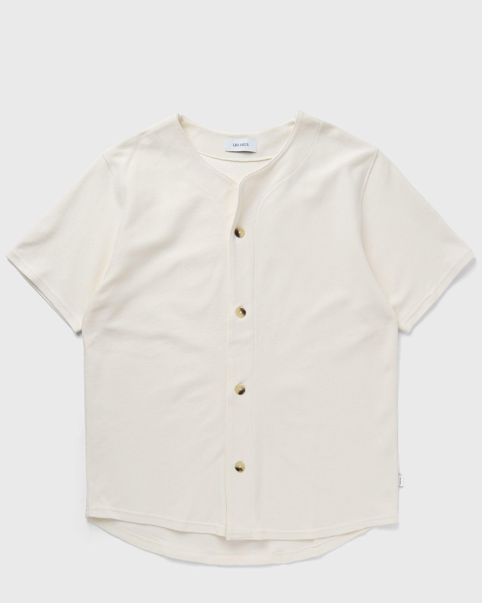 Les Deux - barry baseball jersey ss shirt men overshirts|shortsleeves beige in größe:xl