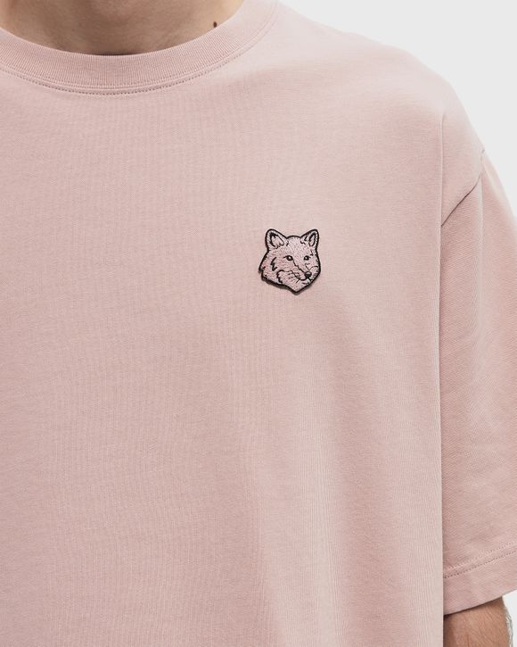 ★MAISON KITSUNE★ BOLD FOX HEAD PATCH OVERSIZE Tシャツ PINK Pink Bold Fox Head Patch Oversize T-shirt by Maison Kitsuné