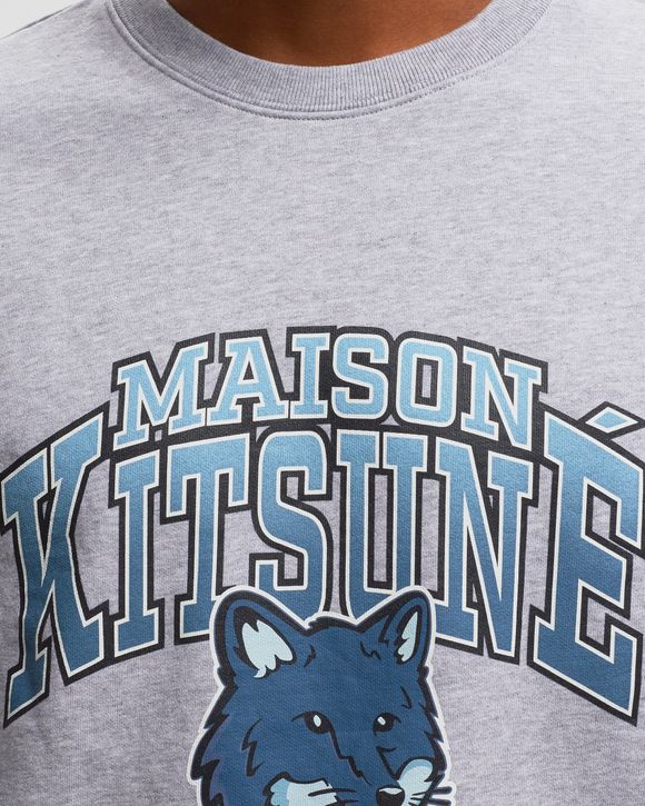 Maison Kitsune CAMPUS FOX REGULAR SWEATSHIRT Grey - GREY MELANGE