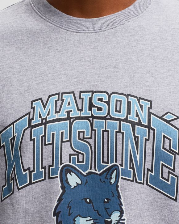 Maison Kitsune CAMPUS FOX REGULAR SWEATSHIRT Grey | BSTN Store