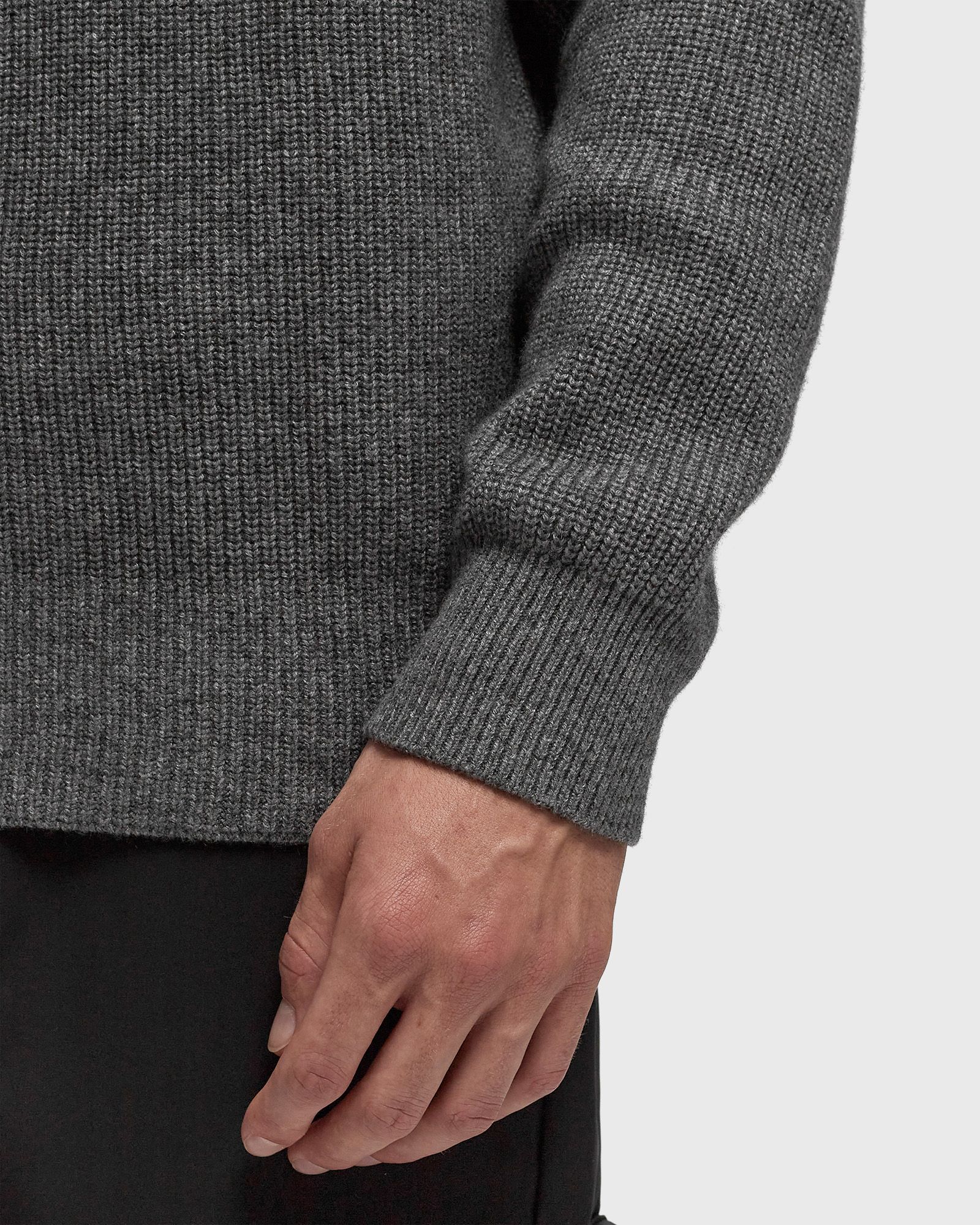 BOLD FOX HEAD PATCH HALF ZIP RIBBED JUMPER