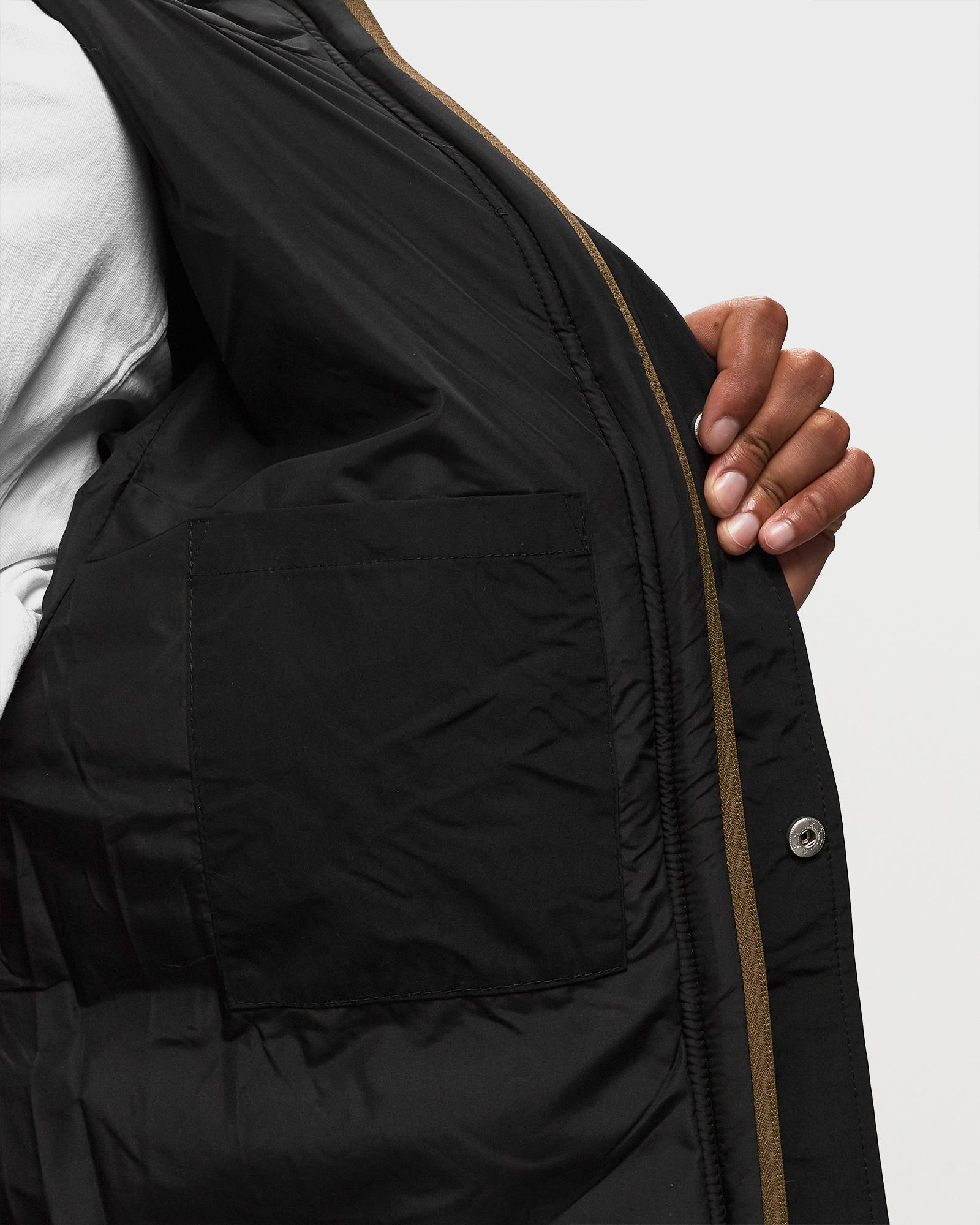 COLOR-BLOCK POLAR FLEECE BLOUSON WITH COLLEGE PATCH