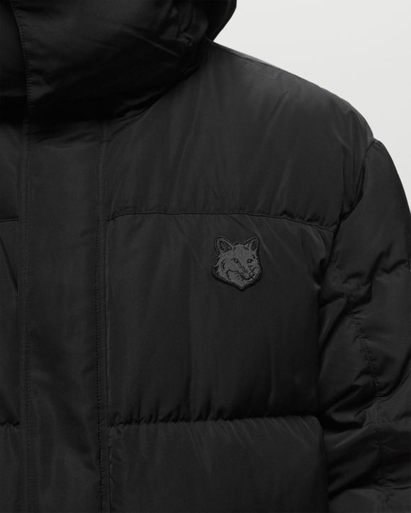 HOODED PUFFER IN NYLON WITH TONAL FOX HEAD PATCH