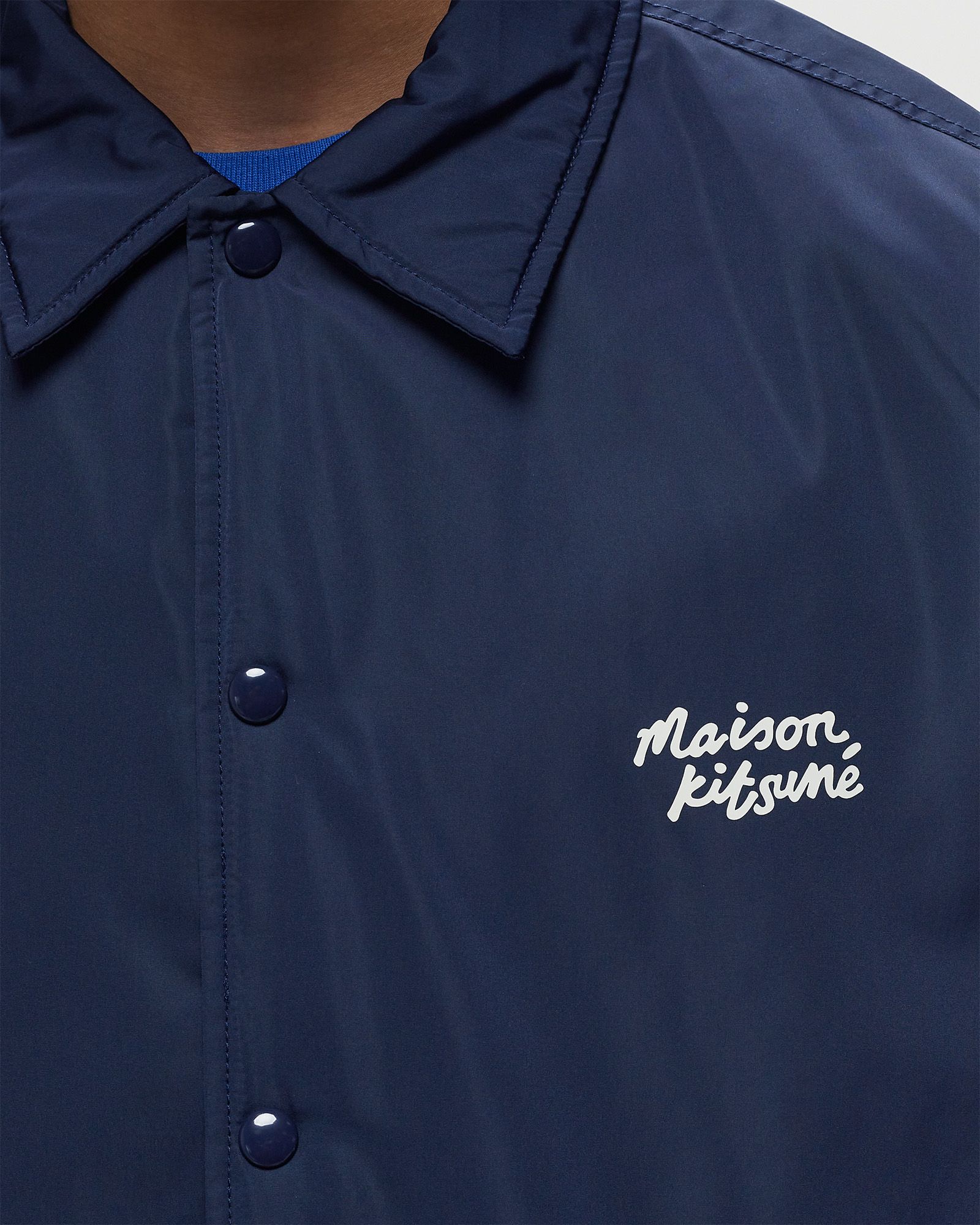 COACH JACKET IN NYLON WITH LOGO HANDWRITING PRINT