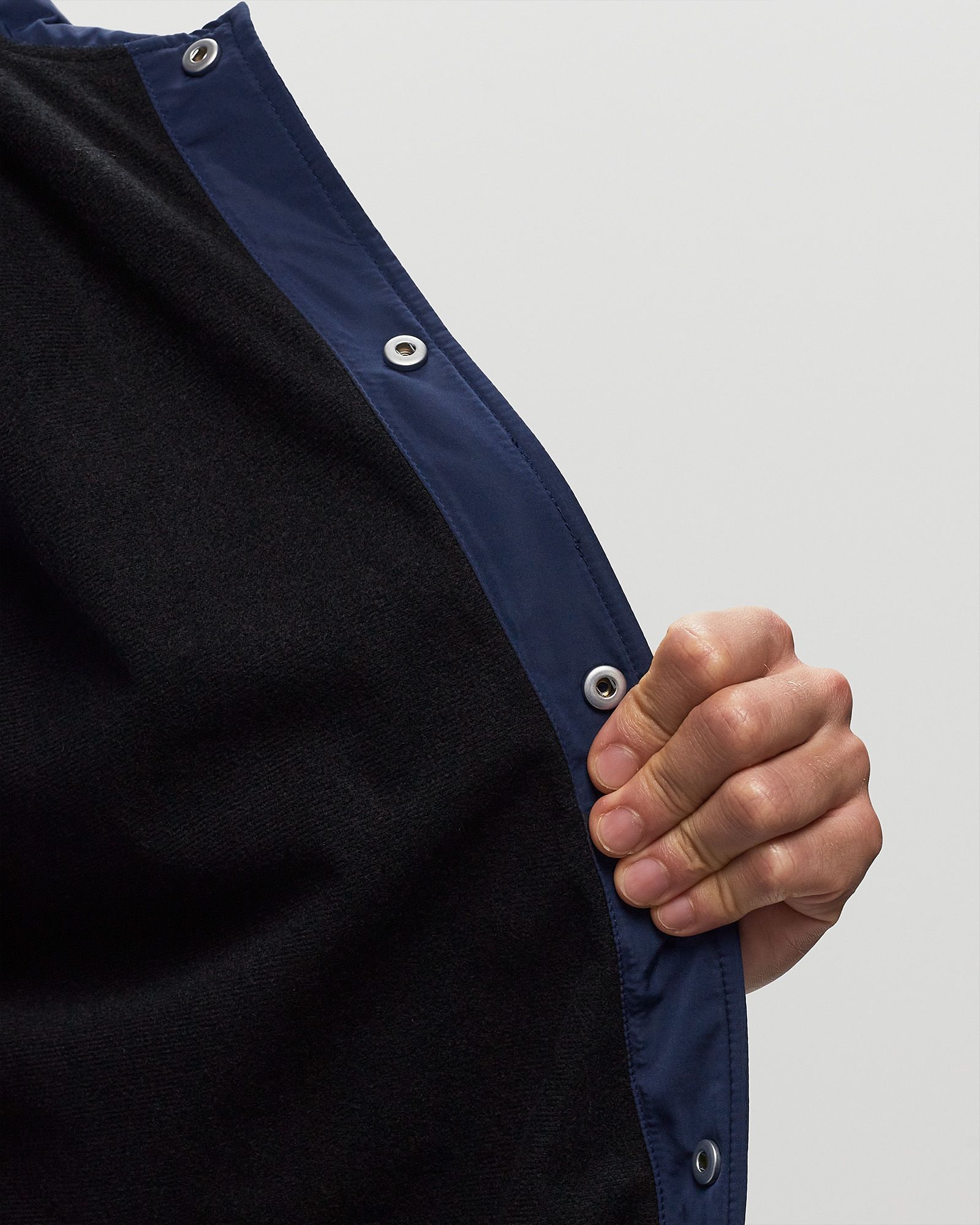 COACH JACKET IN NYLON WITH LOGO HANDWRITING PRINT