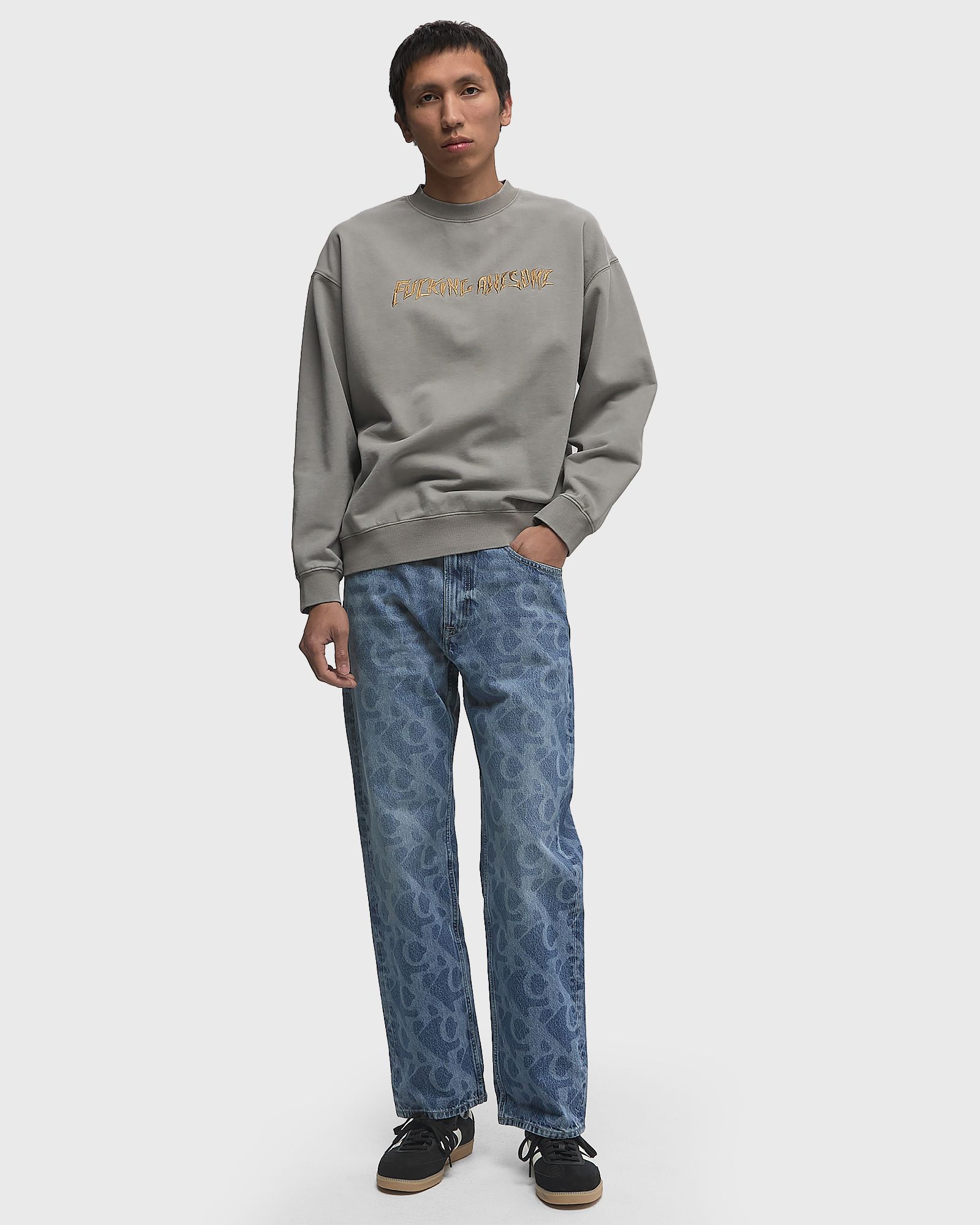 90S STRAIGHT BILLBOARD AOP JEANS