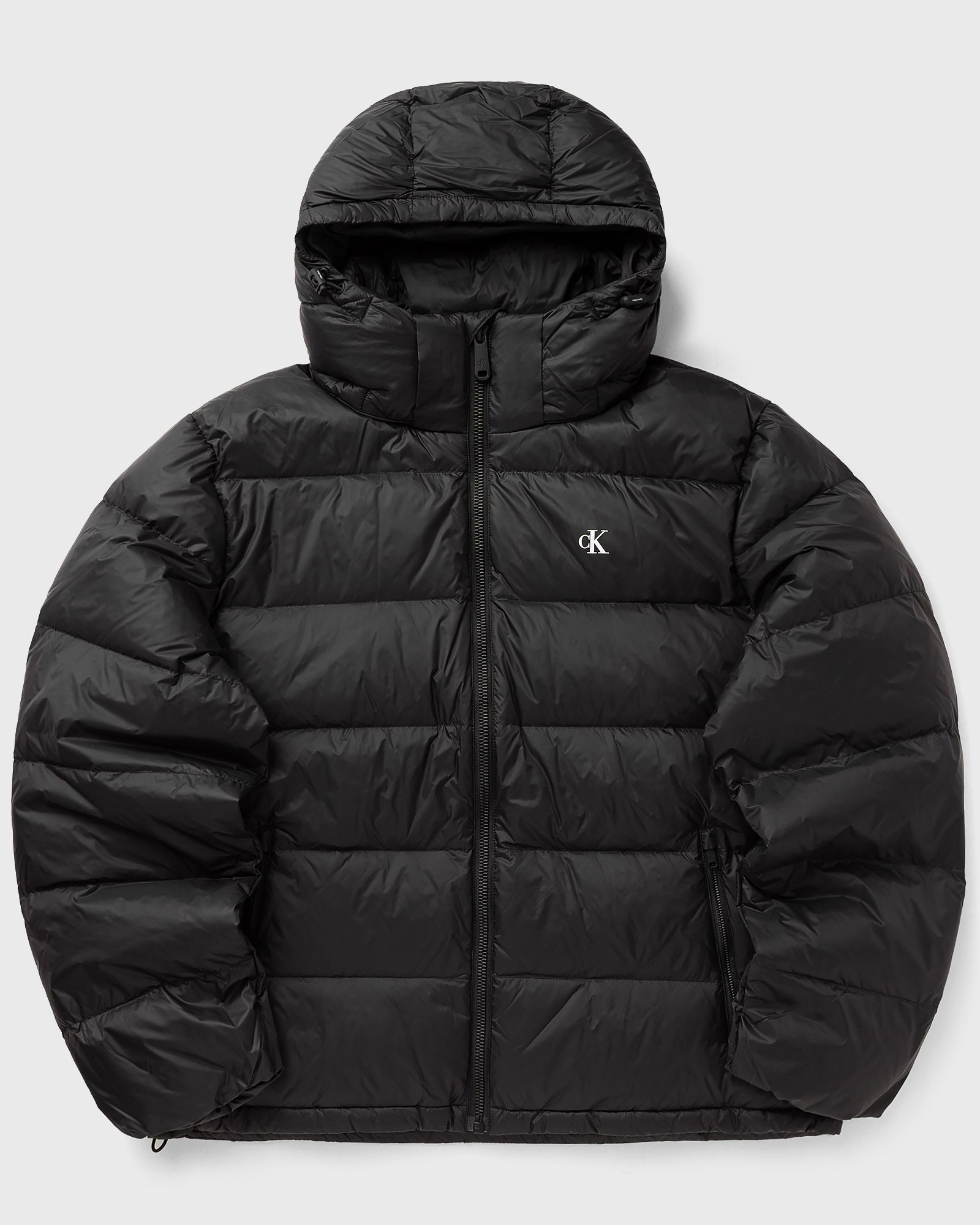 LS NYLON ZIP OFF HOOD DOWN PUFFER JACKET