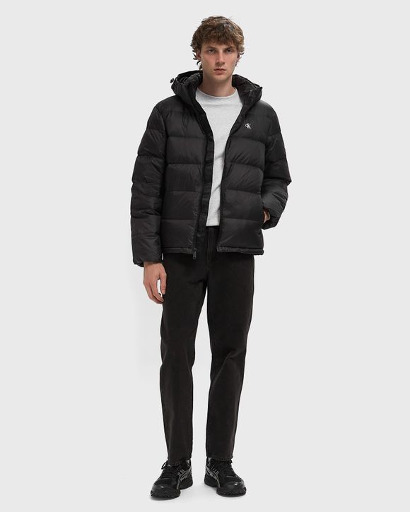 Thumbnail - LS NYLON ZIP OFF HOOD DOWN PUFFER JACKET