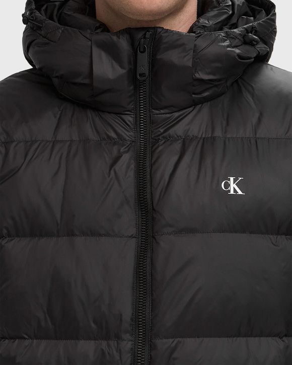 LS NYLON ZIP OFF HOOD DOWN PUFFER JACKET
