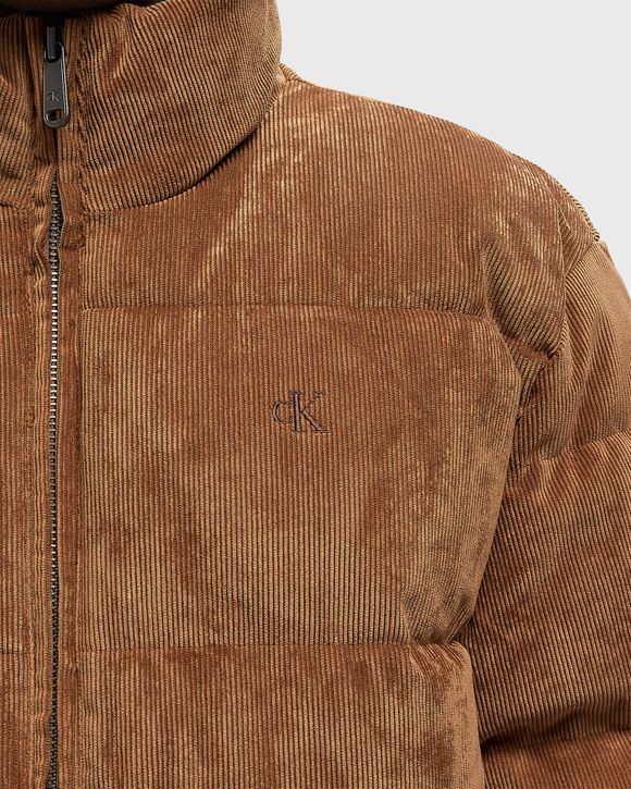 LS CORDUROY MID WT PUFFER JACKET