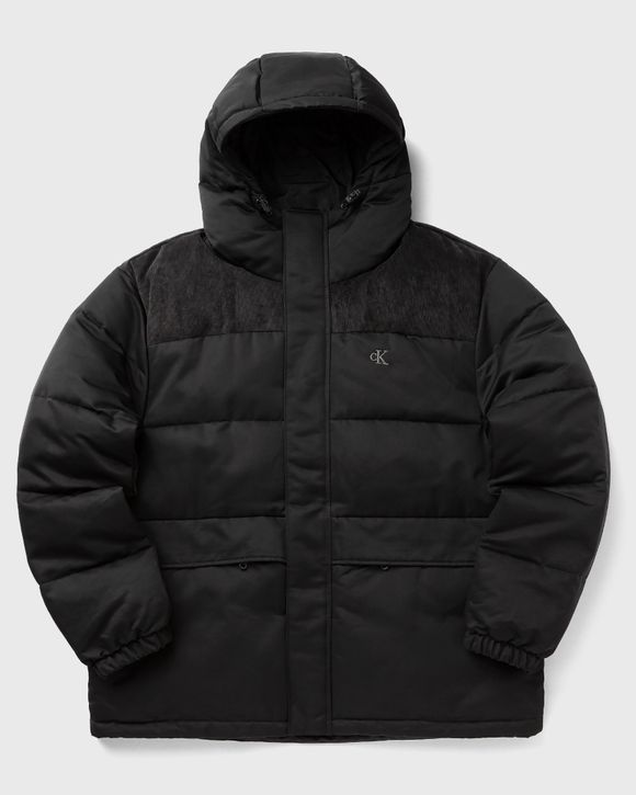 LS CORDUROY MIXED MEDIA PUFFER JACKET