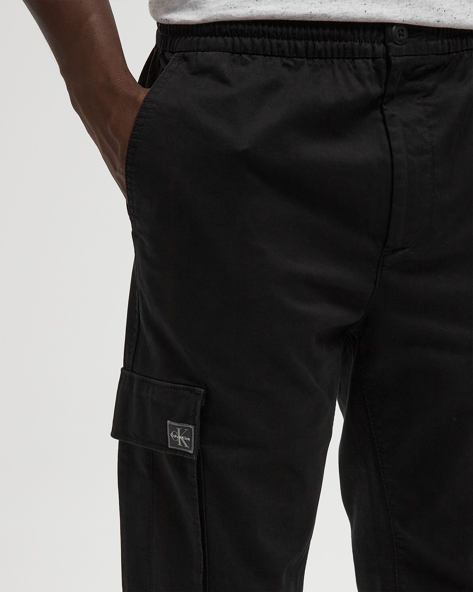 SKINNY ELASTIC TWILL CARGO PANT