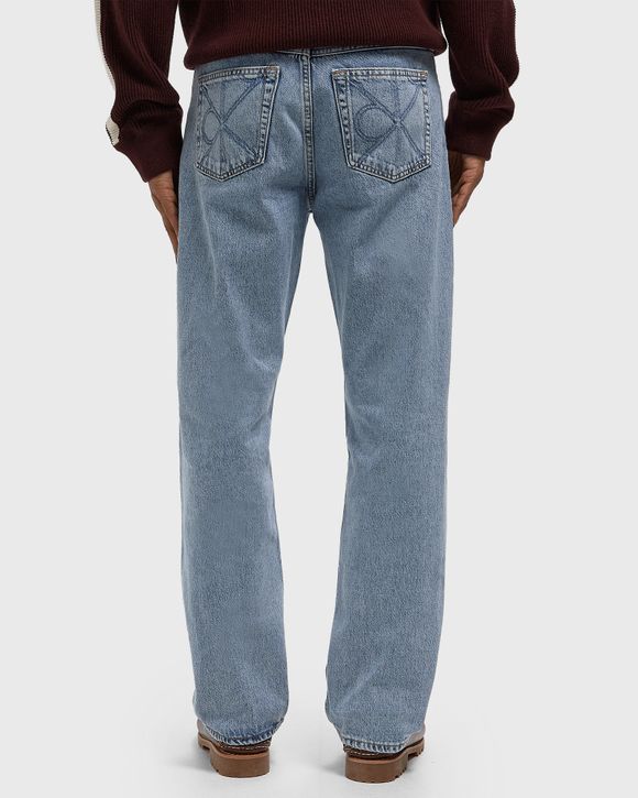 90S STRAIGHT CK LT BLUE STONE JEANS