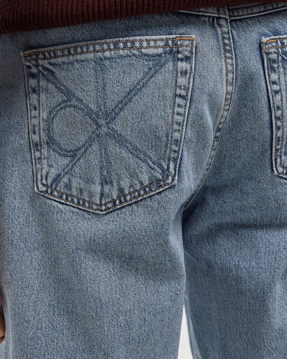 90S STRAIGHT CK LT BLUE STONE JEANS