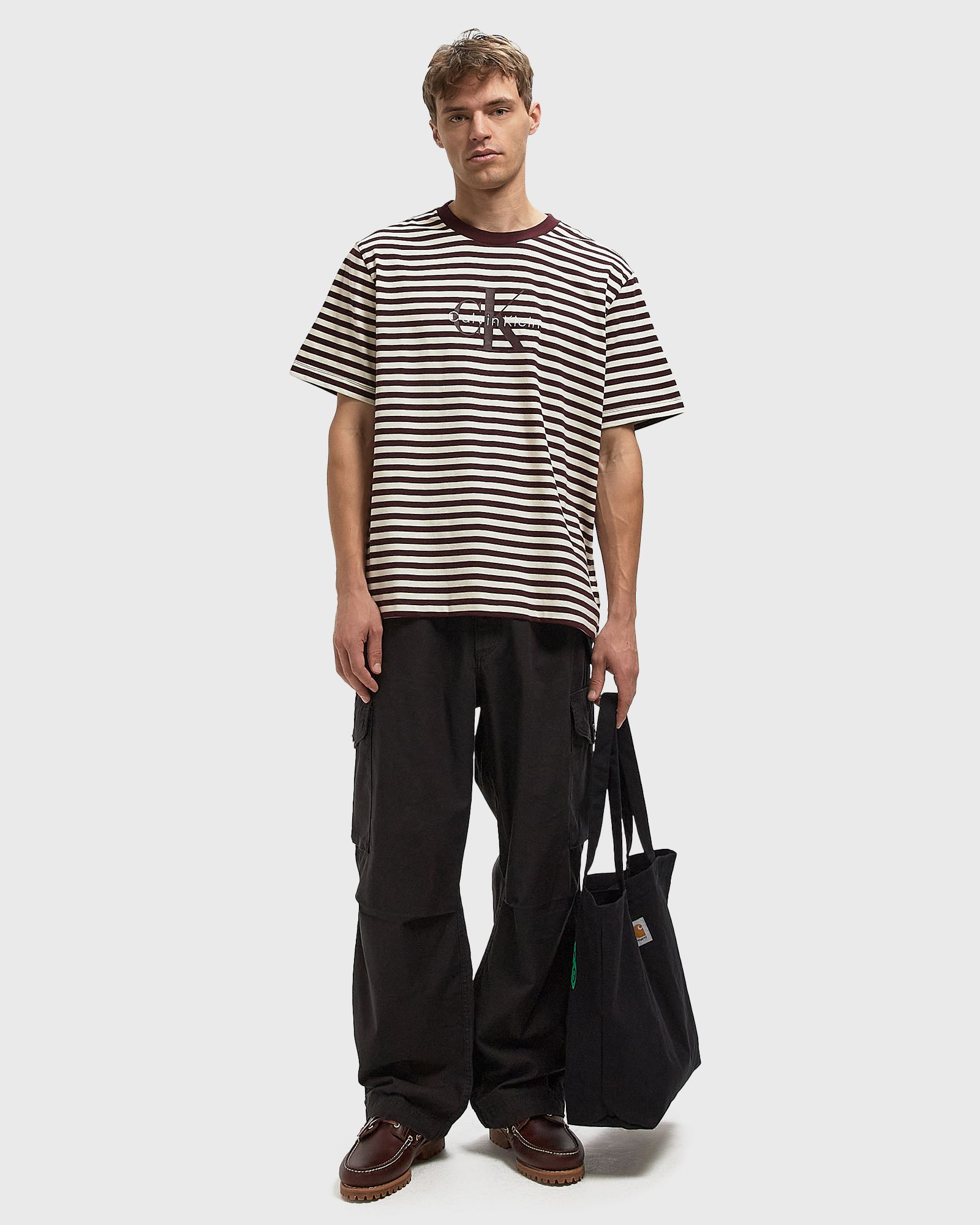 SS 20S STRIPE JERSEY MONOLOGO CN