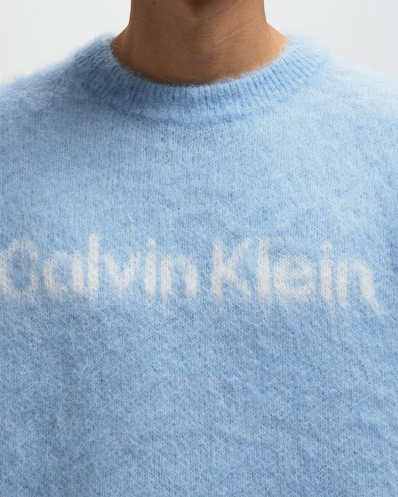 LS BRUSHED ALPACA LOGO CRWNK SWEATER